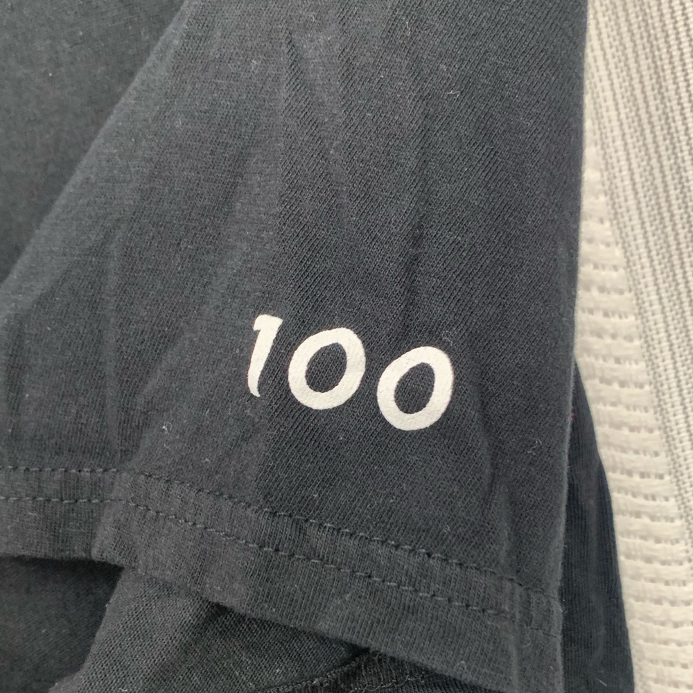 Peloton Unisex Size Large Century Shirt Tee 100 Ride Black Cotton Short Sleeve - Picture 3 of 10